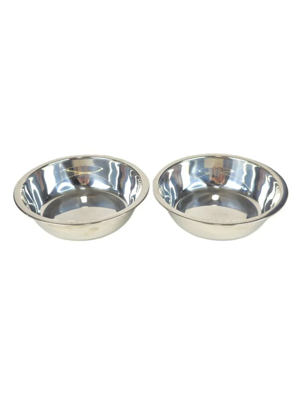 Elevated Dog Bowls with Wood Stand & Stainless Steel Pet Food Water Feeder